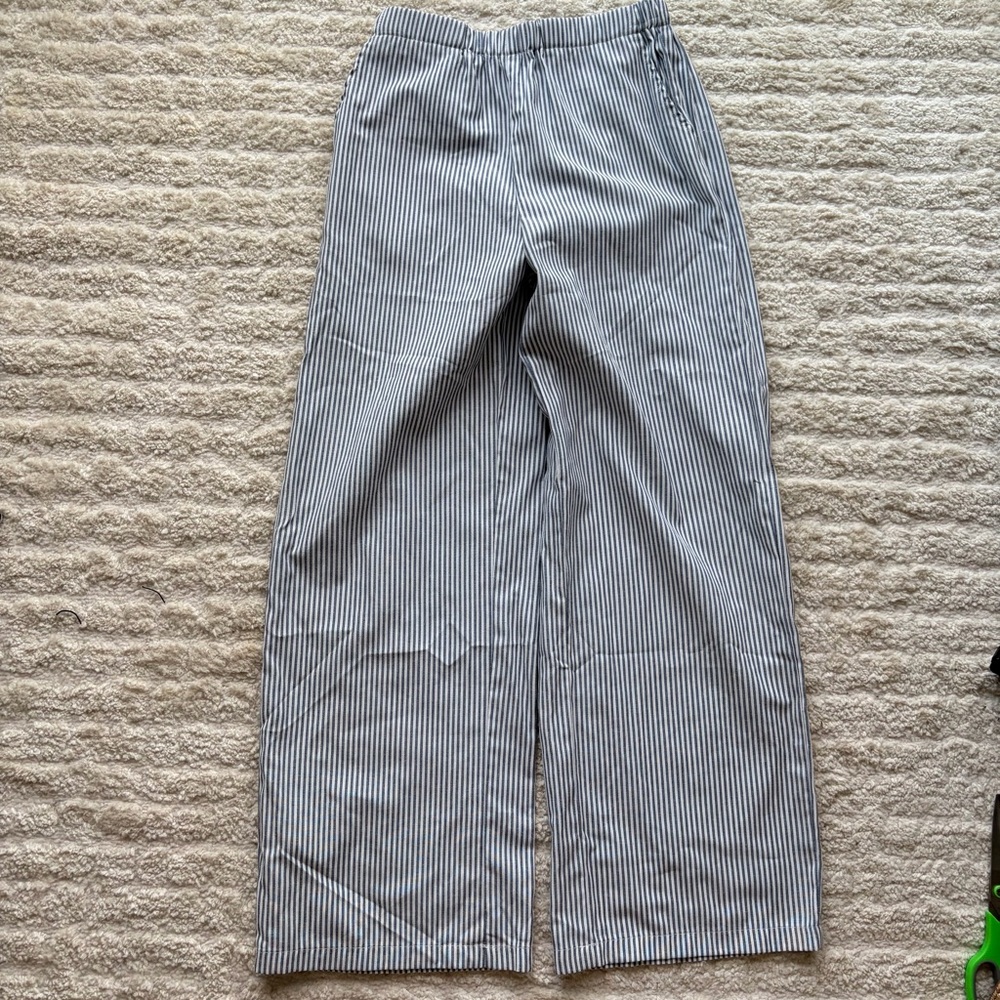 Girls Pinstripe Trousers